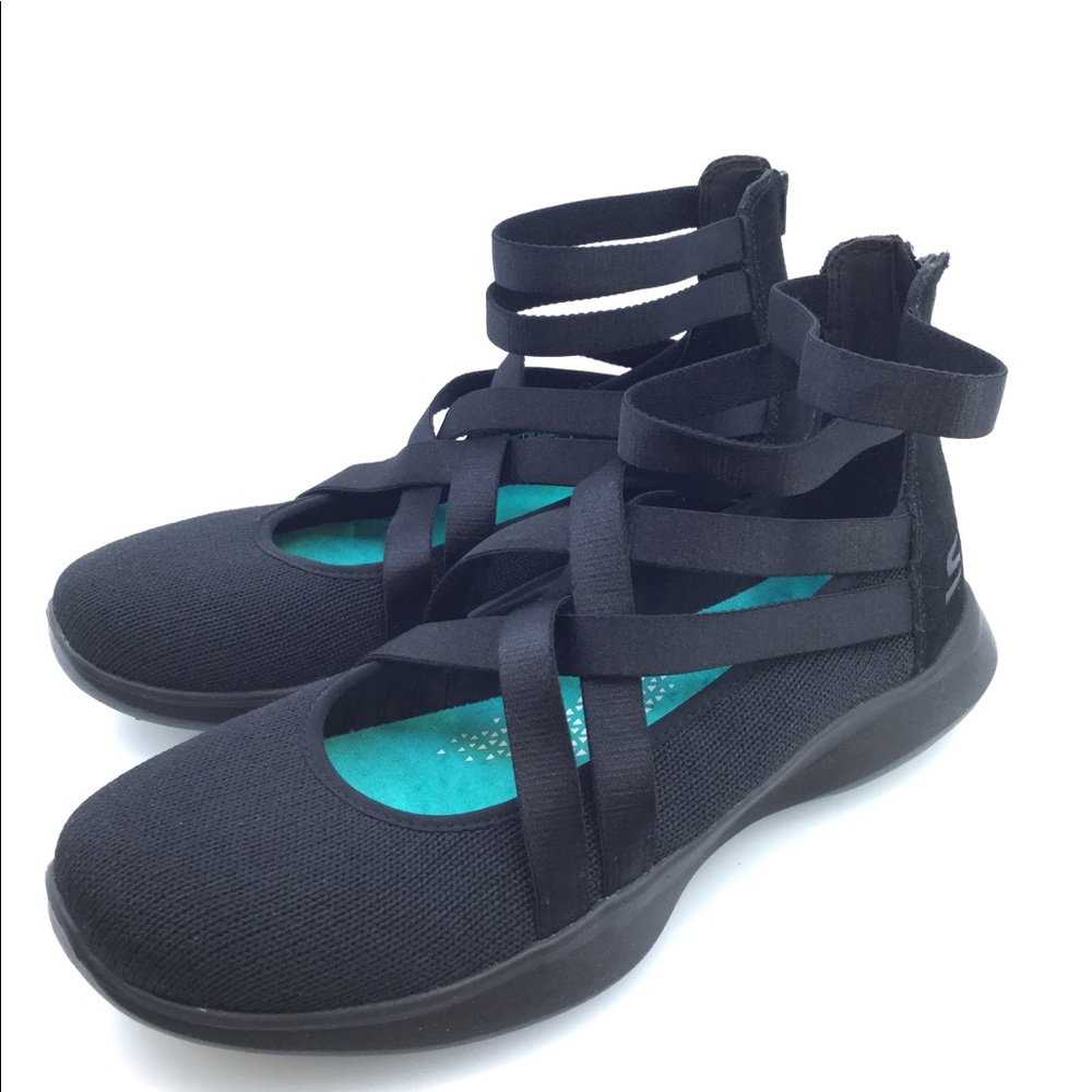 New Sketchers Serene Dream 7 Black Shoes memory fm